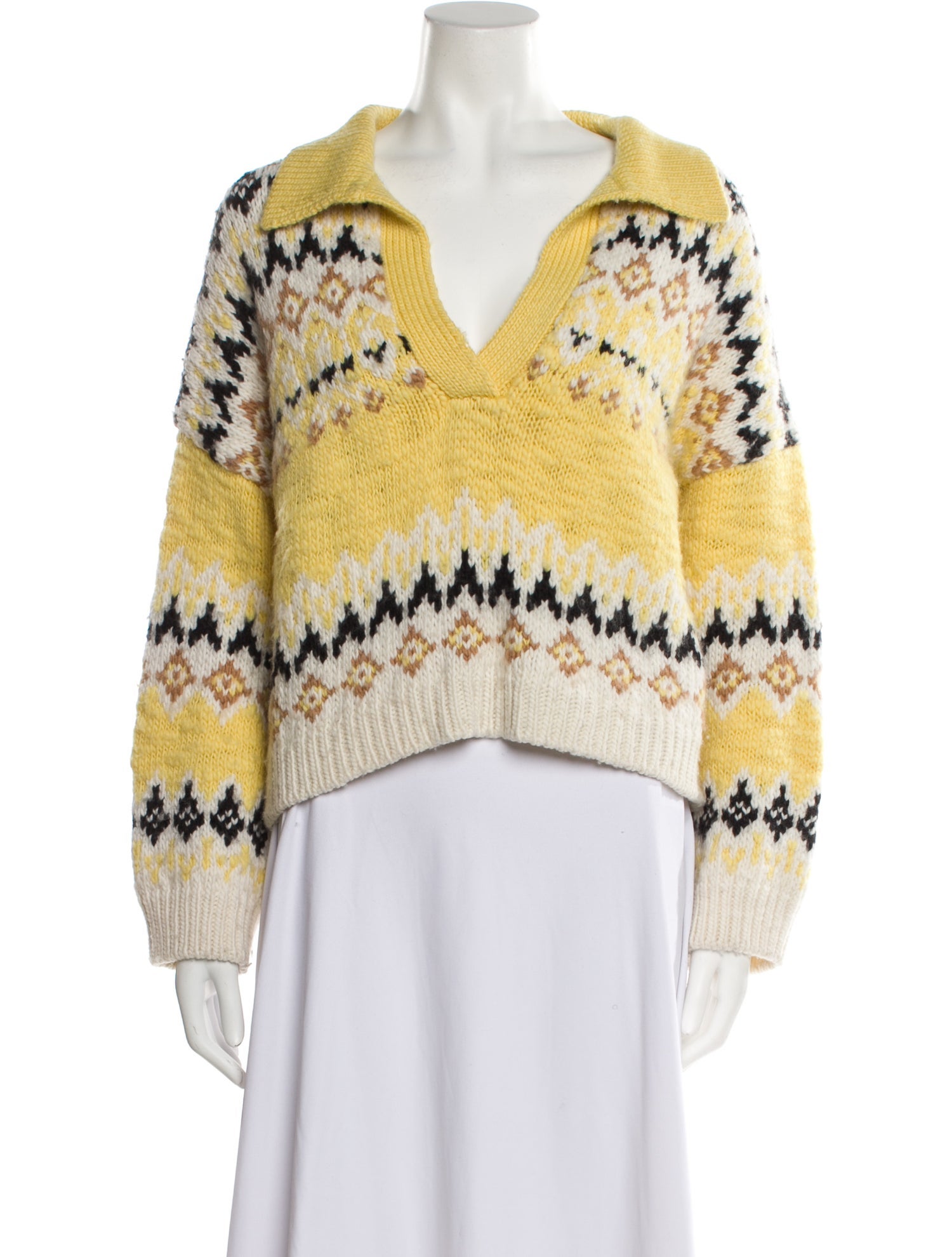 A.L.C. Merino Wool Striped Sweater